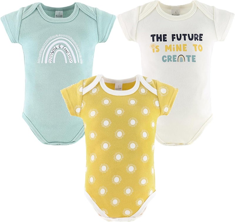 The Peanut Shell Baby Layette Gift Set for Baby Boys or Girls - 16 Piece New Born Unisex Gift Set, Clothes & Newborn Essentials Must Haves - Clothes 0-3 Months - Sunny Side Up - Image 3